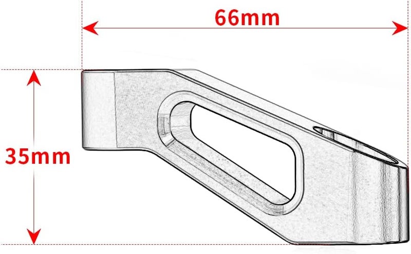 Modeer Compatible with DUKE 390 Any year Motorcycle Rearview Mirror Risers Extenders duke 390 Accessories (orange) - Image 3